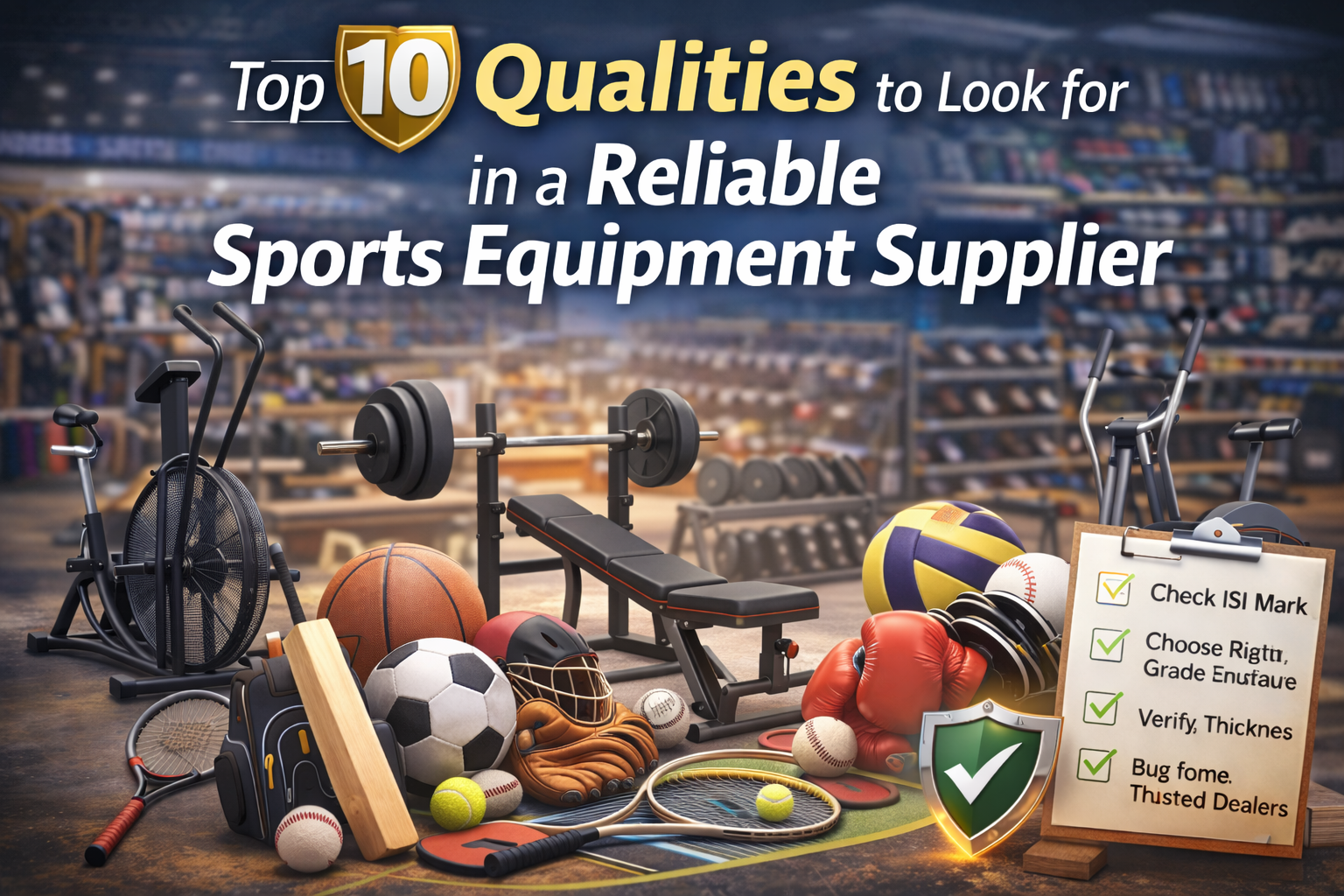 Top 10 Qualities to Look for a Reliable Sports Equipment Supplier