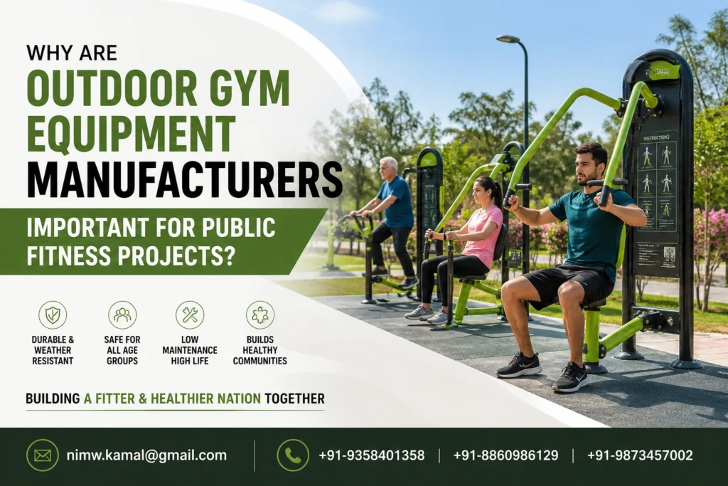 Why Are Outdoor Gym Equipment Manufacturers Important for Public Fitness Projects
